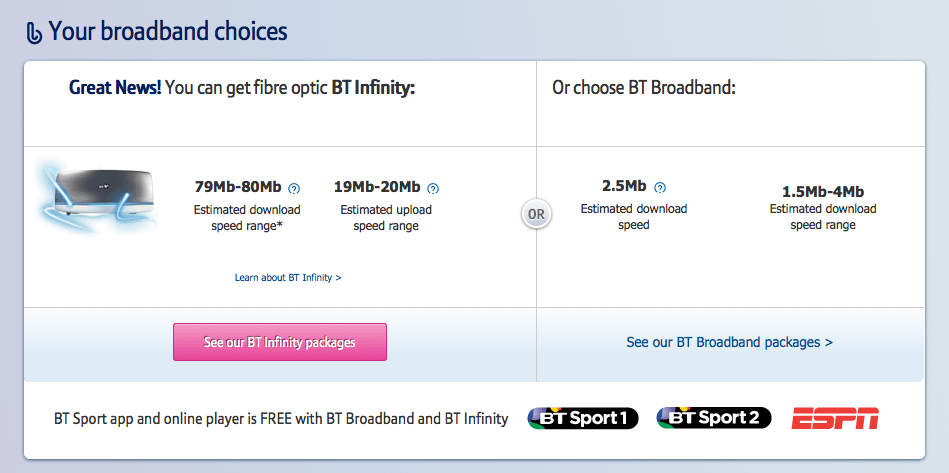 BT Broadband screenshot