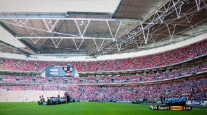 Crowd scene at Wembley
