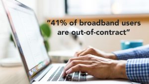 41% of broadband users are out of contract