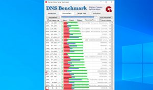 DNS Benchmark screenshot