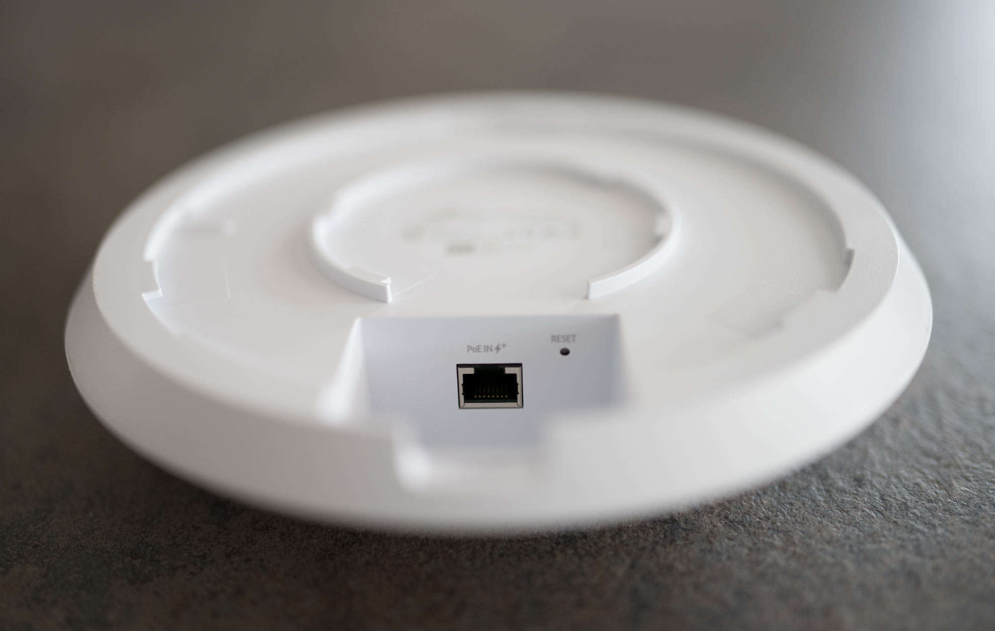 Ethernet connection on the UniFi 6 LR Access Point