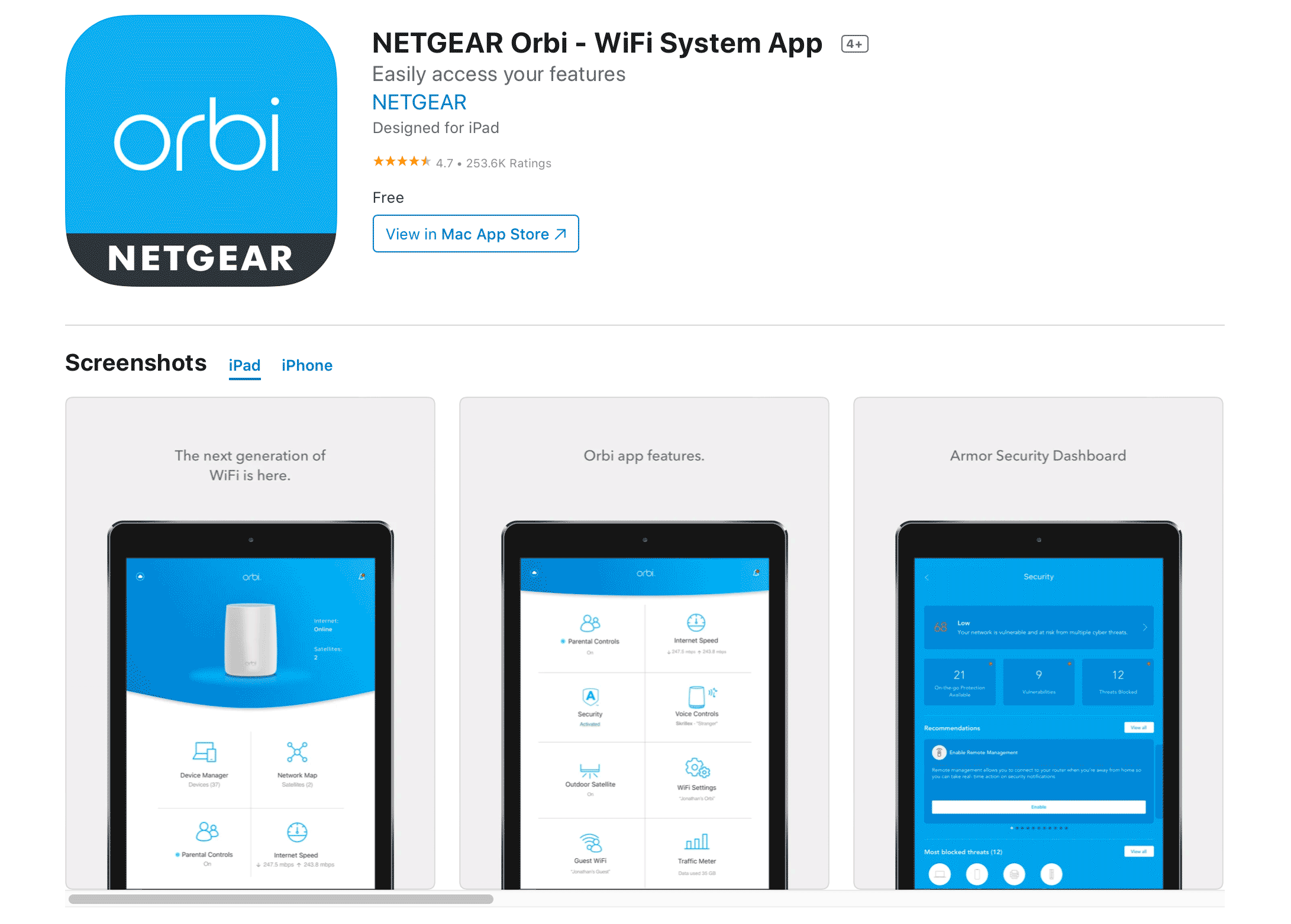 Orbi app